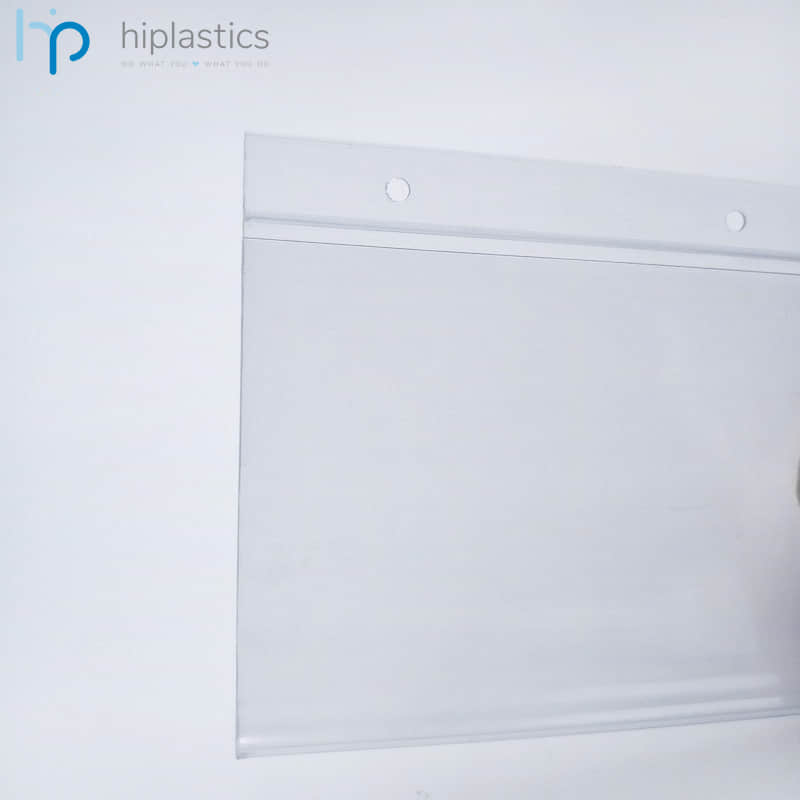 Hiplastics DBH60 DBH65 Basket Hanging Price Tag PVC Label Holder for Supermarket缩略图