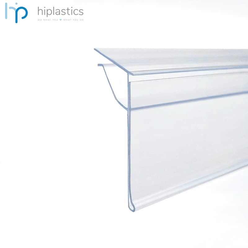 Hiplastics GLS39 Пластиковый держатель ценников для стеклянных полок супермаркетов缩略图